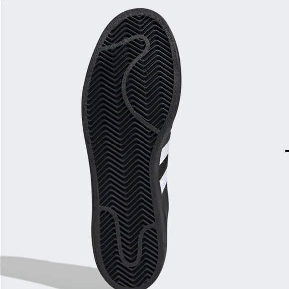 SZ 9 Adidas Superstar Core Black White Shell 2019 - Picture 3 of 12